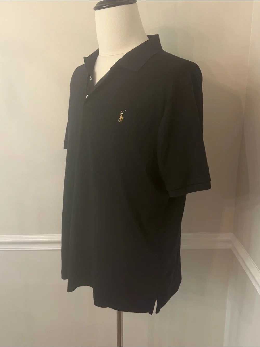 Polo ralph lauren black polo shirt- Size large
